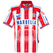 Atletico Madrid<br>Thuis Voetbalshirt<br>1997 - 1998