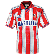 Atletico Madrid<br>Thuis Voetbalshirt<br>1996 - 1997