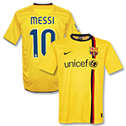 Lionel Messi<br>Barcelona Away Shirt<br>2008 - 2009