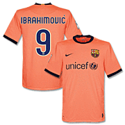 Zlatan Ibrahimovic<br>Barcelona Away Shirt<br>2009 - 2010