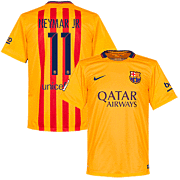 Neymar<br>Barcelona Uit Voetbalshirt<br>2015 - 2016