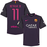 Neymar<br>Barcelona Away Shirt<br>2016 - 2017
