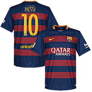 Lionel Messi<br>Barcelona Home Jersey<br>2015 - 2016