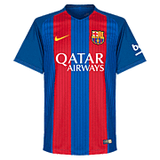 Barcelona<br>Home Shirt<br>2016 - 2017