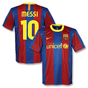 Maillot Lionel Messi<br>Barcelona Domicile<br>2010 - 2011