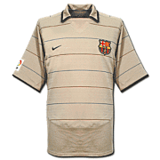 Barcelona<br>Uit Voetbalshirt<br>2003 - 2004
