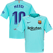 Lionel Messi<br>Barcelona Uit Voetbalshirt<br>2017 - 2018