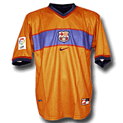 Barcelona<br>Uit Voetbalshirt<br>1998 - 1999