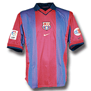 Barcelona<br>Camiseta Local<br>2000 - 2001