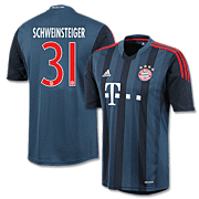 Schweinsteiger<br>Bayern Munich 3rd Shirt<br>2013 - 2014