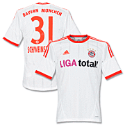 Schweinsteiger<br>Bayern Munich Away Shirt<br>2012 - 2013