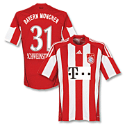 Schweinsteiger<br>Bayern Munich Home Shirt<br>2010 - 2011