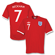Beckham<br>England Away Shirt<br>2010 - 2011