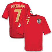 Beckham<br>Engeland Uit World Cup Voetbalshirt<br>2006