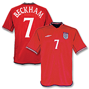 Beckham<br>England Away Jersey<br>World Cup 2002
