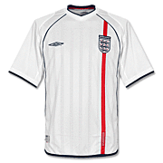 Inglaterra<br>Camiseta Local<br>2001 - 2003