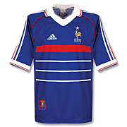 Frankrijk<br>Thuis Voetbalshirt<br>1998 - 1999