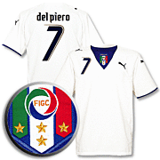 Del Piero<br>Camiseta Italia Visitante<br>2006 - 2007