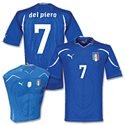 Del Piero<br>Italy Home Shirt<br>2010 - 2011