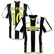 Del Piero<br>Juventus Thuis Voetbalshirt<br>2008 - 2009