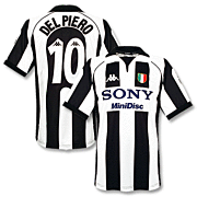 Del Piero<br>Juventus Thuisshirt<br>1997 - 1998
