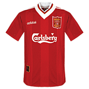 Liverpool<br>Camiseta Local<br>1995 - 1996