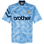 Manchester City<br>Home Shirt<br>1991 - 1993