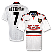 Beckham<br>Man Utd CL Uit Voetbalshirt<br>1997 - 1999