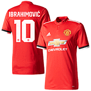 Zlatan Ibrahimovic<br>Manchester United Thuisshirt<br>2017 - 2018