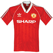 Man Utd<br>Home Shirt<br>1988 - 1990