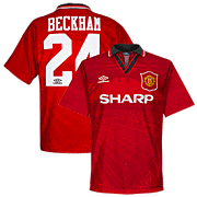 Beckham<br>Manchester United Thuisshirt<br>1994 - 1996