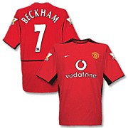 Beckham<br>Manchester United Thuisshirt<br>2002 - 2003