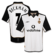 Beckham<br>Manchester United CL Uit 
Eeuwfeest Voetbalshirt<br>2001 - 2002