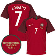 Ronaldo<br>Portugal Home Jersey<br>2016 - 2017