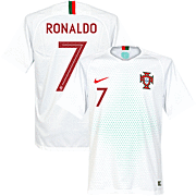 Ronaldo<br>Portugal Uit Voetbalshirt<br>2018 - 2019