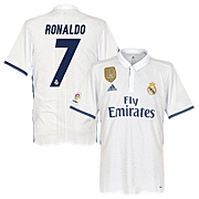 Ronaldo<br>Real Madrid Home Jersey<br>2016 - 2017