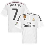 Ronaldo<br>Real Madrid Thuis Voetbalshirt<br>2014 - 2015