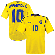 Zlatan Ibrahimovic<br>Sweden Home Shirt<br>2005 - 2006