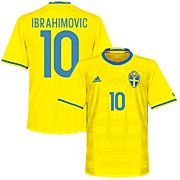 Zlatan Ibrahimovic<br>Sweden Home Shirt<br>2016 - 2017
