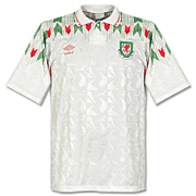 Wales<br>Uit Voetbalshirt<br>1990 - 1992