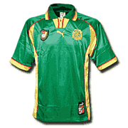 Camerún<br>Camiseta Local<br>1998 - 1999