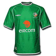 Ireland<br>Home Jersey<br>2002 - 2003