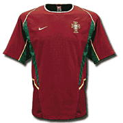 Portugal<br>Thuis Voetbalshirt<br>2002 - 2003